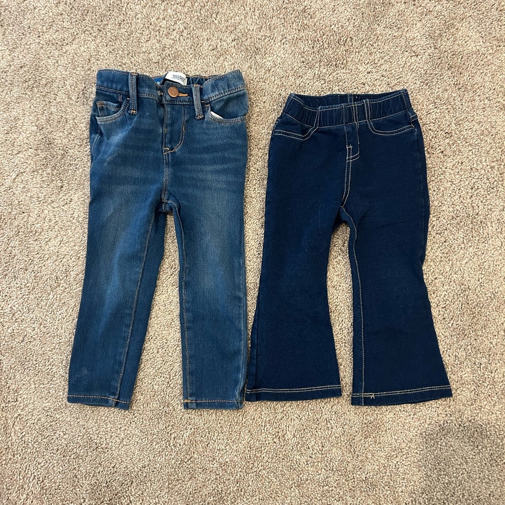 2 pairs of 2T jeans